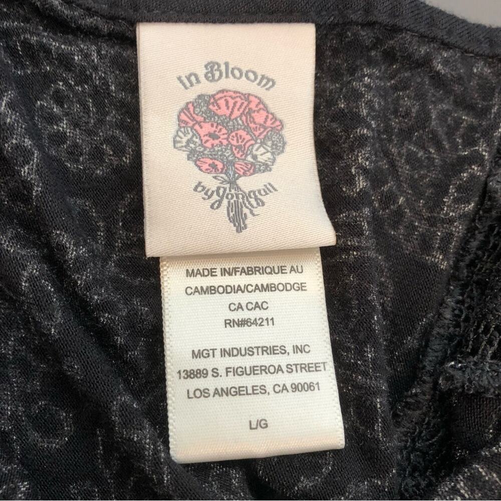 In Bloom black white lace up back nightgown size Large - Picture 11 of 13